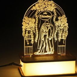 SOMIL White My Valentine Glass Table Lamp-image-6