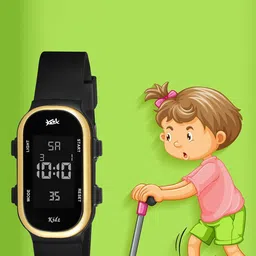 Kool Kidz Unisex Kids Dial & Straps Digital Watches Kool Kidz Unisex Digital Watch KK 284 BK-19