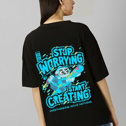 Kushi Flyer Women Printed Applique T-shirt-image-93