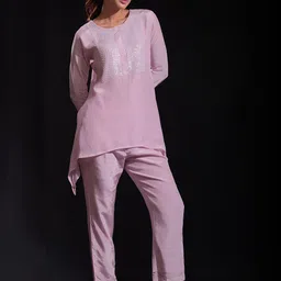 ORATORAT Embroidered Tunic With Trouser Co-Ords-picture-3