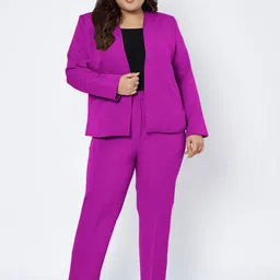 BRINNS Plus Size Open Front Blazer image 5