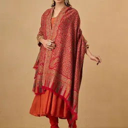 Pashmoda Women Floral Woven Design Shawl-picture-43
