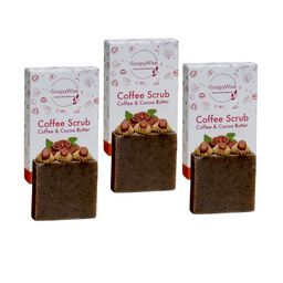 SOAPYWISE Set Of 3 Coffee & Cocoa Butter Handmade Bathing Soap - 90 g Each-image-1
