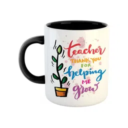 ARTBUG White & Black Printed Ceramic Glossy Finish Dishwasher & Microwave Safe Mugs 350 ml-image-38