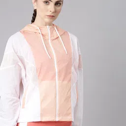 Xtep Women Colourblocked Windcheater Varsity Jacket-image-41