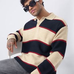 The Souled Store Men Cable Knit Pullover-picture-6