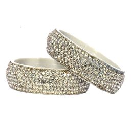 SEEMO Set of 2 Stone-Studded Bangles-image-30