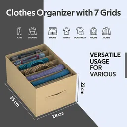 Kuber Industries Brown Set of 1 Regular Drawer Organiser Organisers image 5