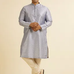 Manyavar Plus Size Thread Work Kurta with Pyjama-47