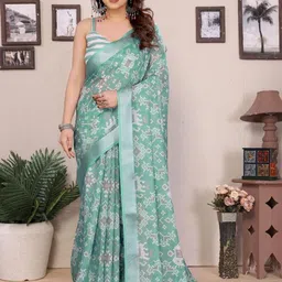 RUNAYA NX Ethnic Motifs Mysore Silk Saree-image-34