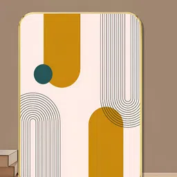 SAF Cream-Coloured & Black Wood Abstract Wall Paintings-17