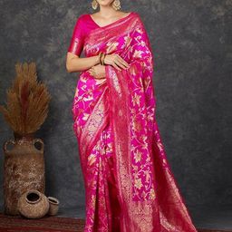 BROYAAR SHOP Woven Design Zari Art Silk Saree-image-59