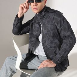 SHOWOFF Men Camouflage Windcheater Open Front Jacket-picture-31