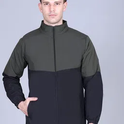 TFA THE FASHION ADDICTION Men Colourblocked Windcheater Sporty Jacket-image-80