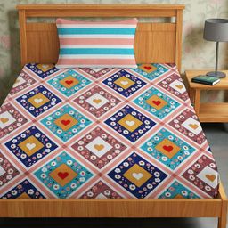 IVAZA Unisex Cream Bedsheets-image-85