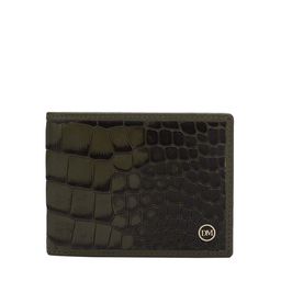 Da Milano Men Geometric Textured Leather Two Fold Wallet-image-93