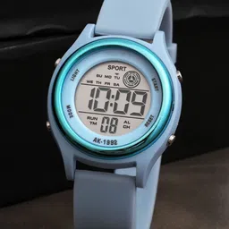 ON TIME OCTUS Unisex Round Dial & Straps Digital Watch DIGITAL-037 SKY BLUE-picture-37