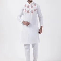 DEVOILER Men Ethnic Motifs Printed Regular Kurta with Pyjamas-picture-16