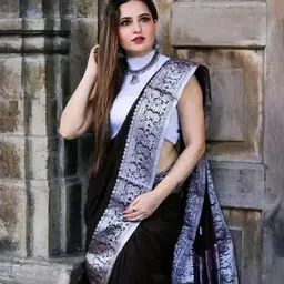 KALINI Woven Design Pure Silk Banarasi Saree-image-13