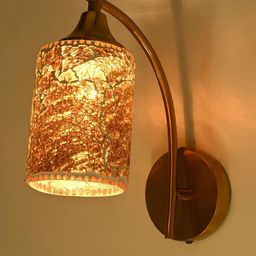 1ST TIME Orange Printed Glass Traditional Cylinder Shaped Wall Lamp-picture-30