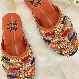 YK Girls Embellished Flats-picture-4