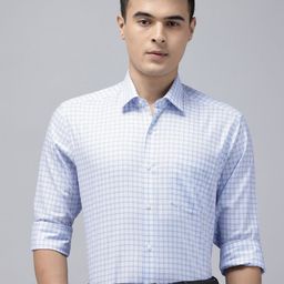 Arrow Slim Fit Checked Pure Cotton Formal Shirt-picture-15
