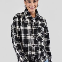 The Roadster Lifestyle Co Checked Shacket-picture-4