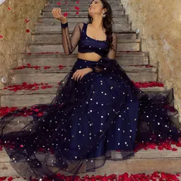 DEASHA INDIA Embroidered Ready to Wear Lehenga & Blouse With Dupatta-picture-17
