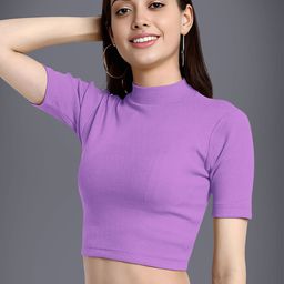 Dream Beauty Fashion Women High Neck Fitted Crop Top-picture-15