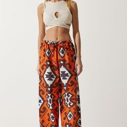 Happiness istanbul Women Ethnic Motifs Printed Trousers-image-8