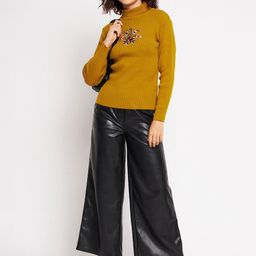 CLAPTON Women Floral Embroidered Woollen Pullover-image-74
