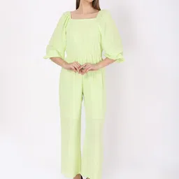 JAKANARY Square Neck Basic Jumpsuit-image-35