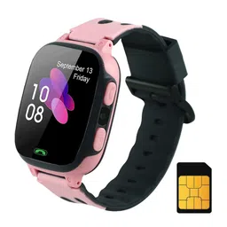 sekyo Kids Digital Silicon Square Dial Smart Watches Secura-Pink-w-0