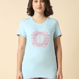 Van Heusen Graphic Printed Round Neck Lounge Relaxed Fit T-shirt-picture-16