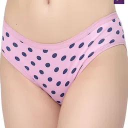Docare Pack Of 2 Printed Mid-Rise Bikini Brief YummyPanty-Pink-Purple-image-19
