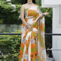 KALINI Abstract Printed Bagru Saree-picture-23