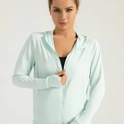 HRX by Hrithik Roshan Women Solid Spread Collar Zipper Sporty Jacket-image-45