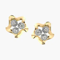 VALANOVA 14K Yellow Gold Certified 0.59Ct Lab Grown Diamond Earrings-picture-9