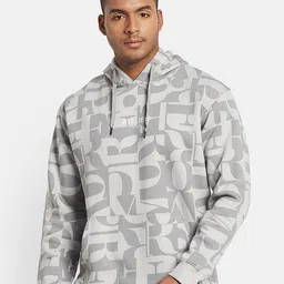 Octave Men Conversational Printed Hooded Pullover Sweatshirt-picture-33