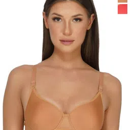 INGRID Women Pack Of 2 Solid Medium Coverage Lightly Padded Bra-6