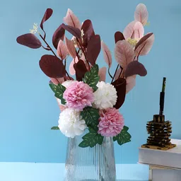 TAYHAA Pink 1 Pieces Variegated Arrowhead Vine Artificial Flower-14