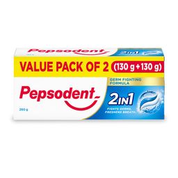 Pepsodent Set of 2 2-in-1 Toothpaste with Germ Fighting Formula - 130 g each-20
