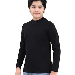 CLOTHIFY Boys Black Tshirts-image-94