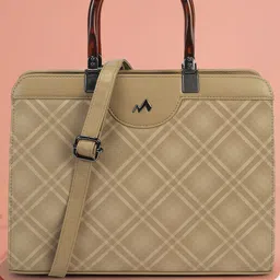 Metro Women Checked Structured Satchel Bag-picture-14