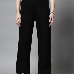 COSMIC TRIO Women Smart Straight Fit High-Rise Jeans-image-98