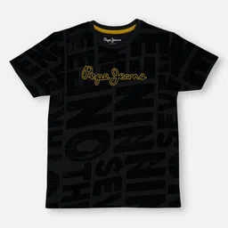 Pepe Jeans Boys Typography Printed Round Neck Pure Cotton T-shirt-image-22