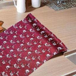 REVEXO Maroon & White Printed Water-Resistant Shelf Liner-image-31