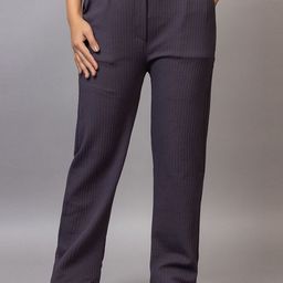PROBASIC Women Striped Regular Fit Trousers-image-24