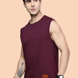 ETC Round Neck Sleeveless Regular Fit T-Shirt-image-20