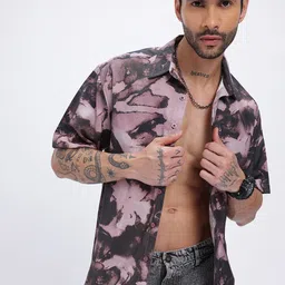 glitchez Abstract Art Relaxed Fit Shirt-image-55